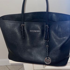 Michael Kors black leather purse
